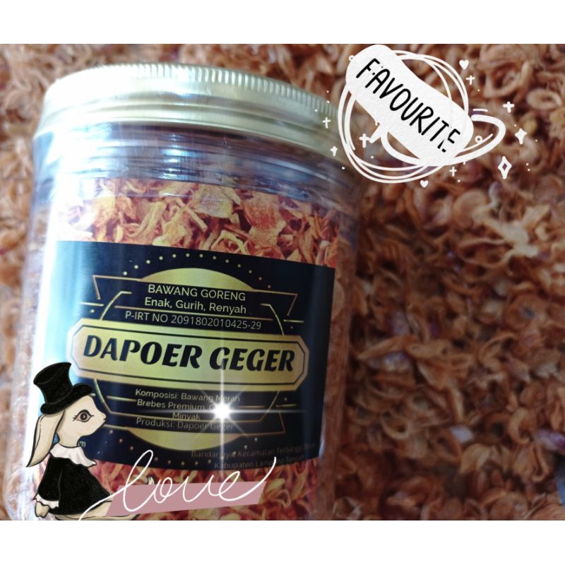 

PROMOOO!!! Bawang Goreng Dapoer Geger kemasan toples 600ml