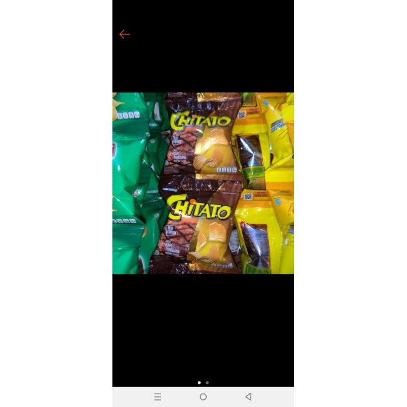 

Snack ciki kentang chitato 1 renceng isi 10 bungkus