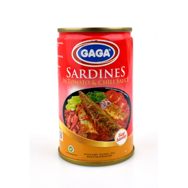 

Sarden Gaga Saus Cabai dan Tomat 155 Gr