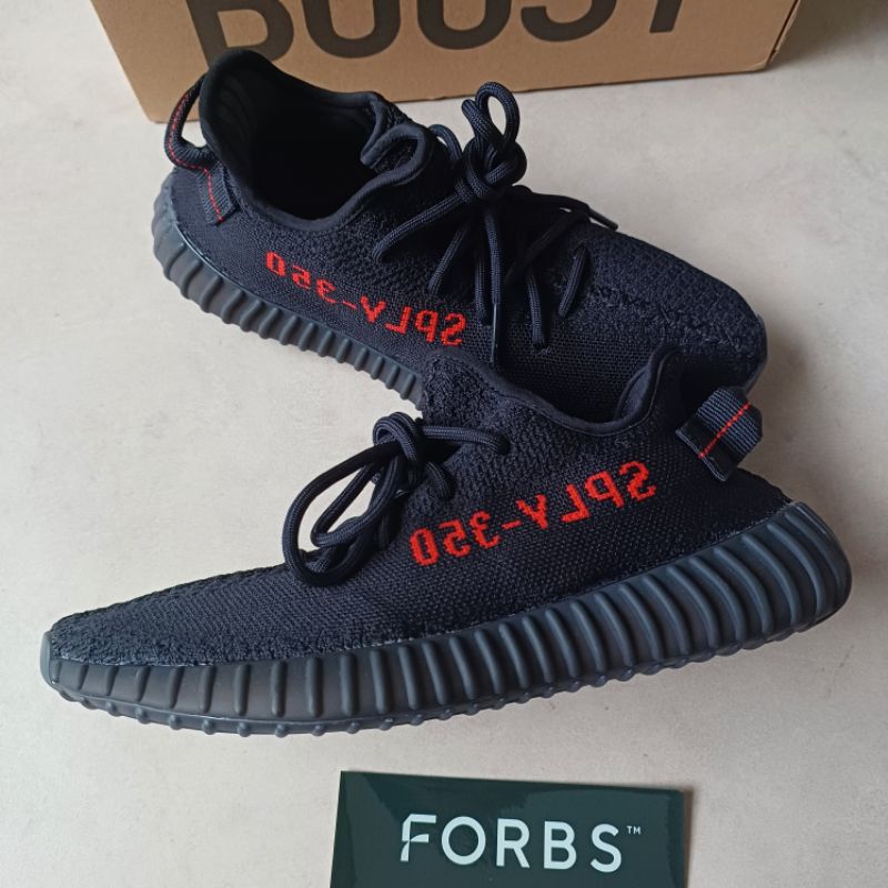 Adidas Yeezy Boost 350 V2 Bred Black Red || black cinder