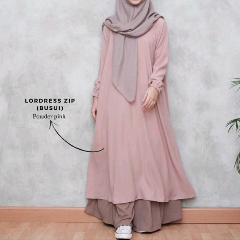 LONG DRESS BUSUI Gamis polos