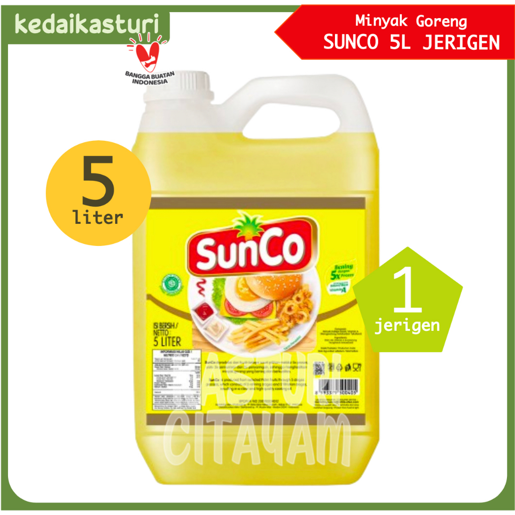 

Sunco 5 Liter Minyak Goreng [1 Jerigen]