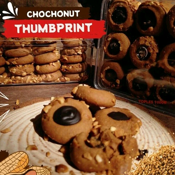

Choconut Thumbprint Cookies | Kue Kering Coklat Kacang Enak