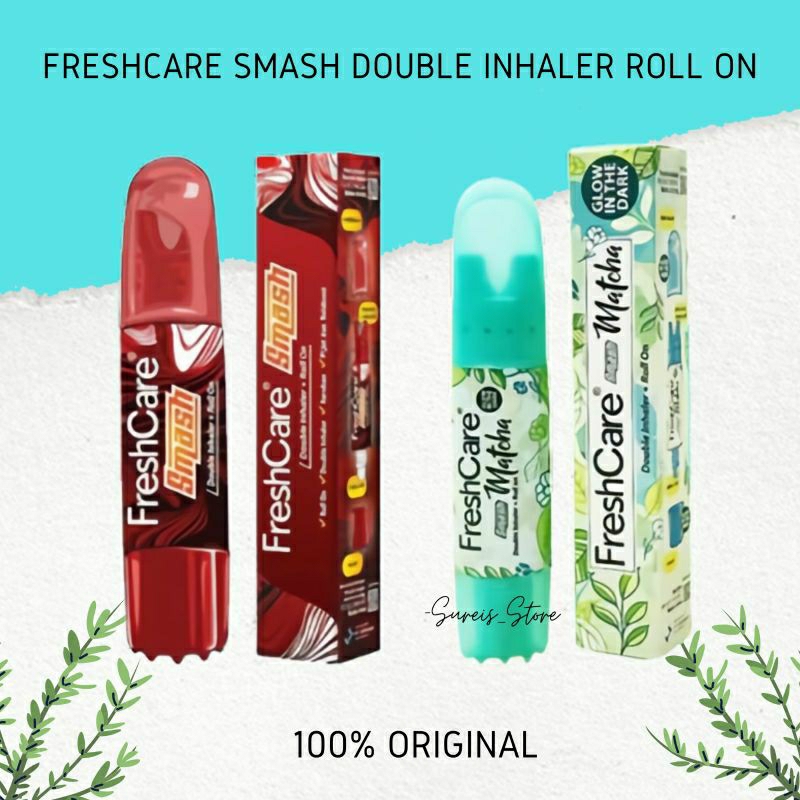 FreshCare Smash Double Inhaler Roll On FreshCare Smash Matcha Travel Friendly