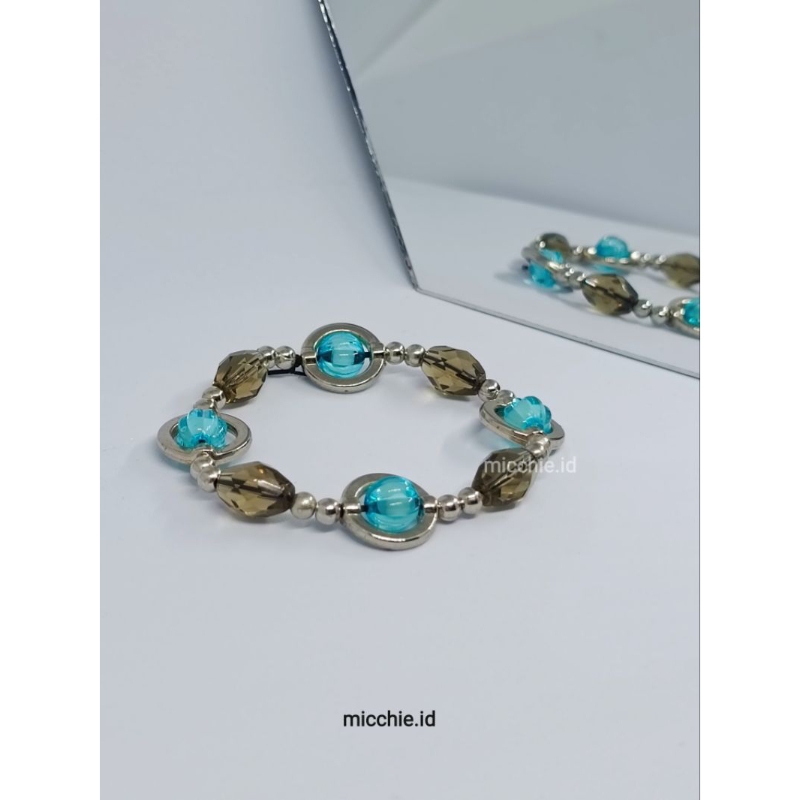 GELANG MANIK MANIK | GELANG MOTE | GELANG KRISTAL WANITA | GELANG KOREA