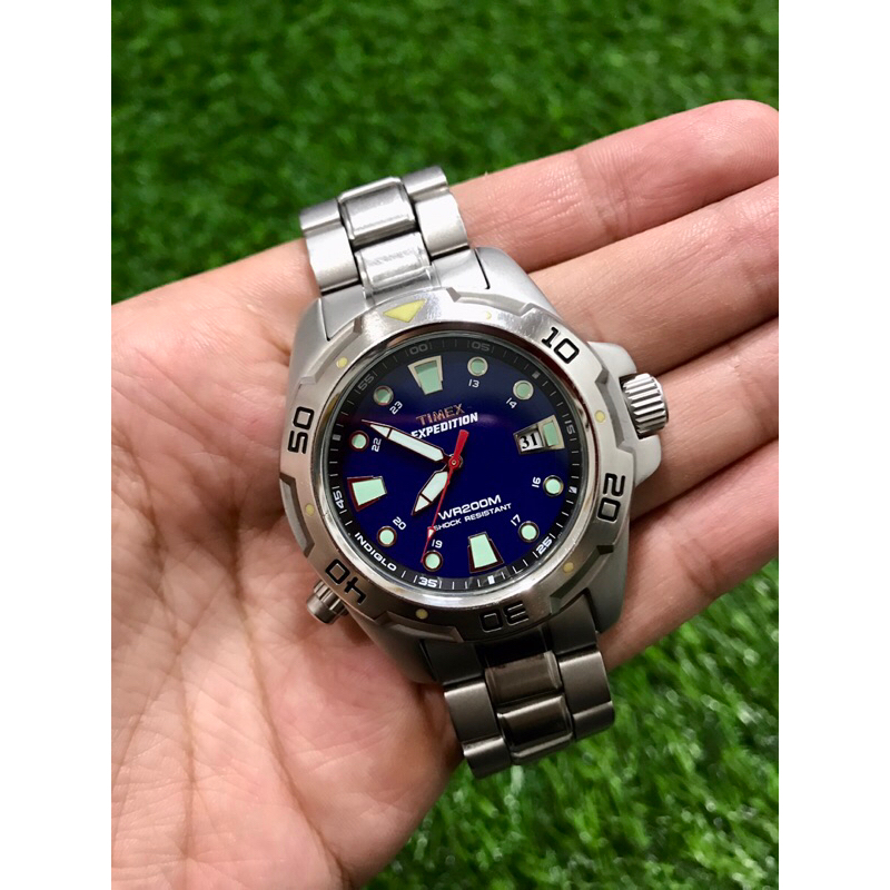 jam tangan timex original jam tangan timex expedition diver indiglo bekas original