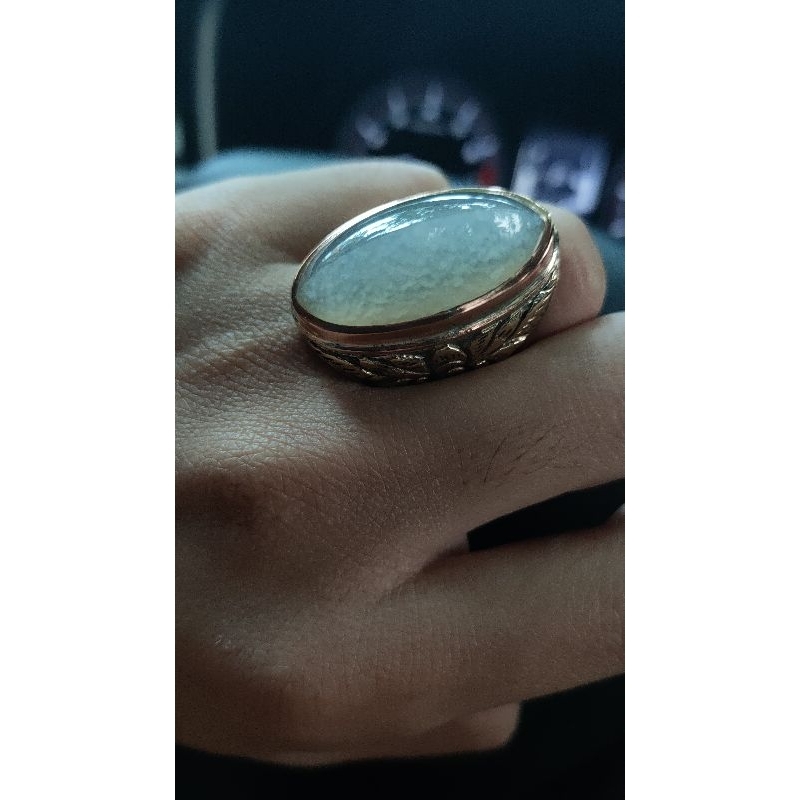 Batu Pandan ijo clean semu crystal sisik betik