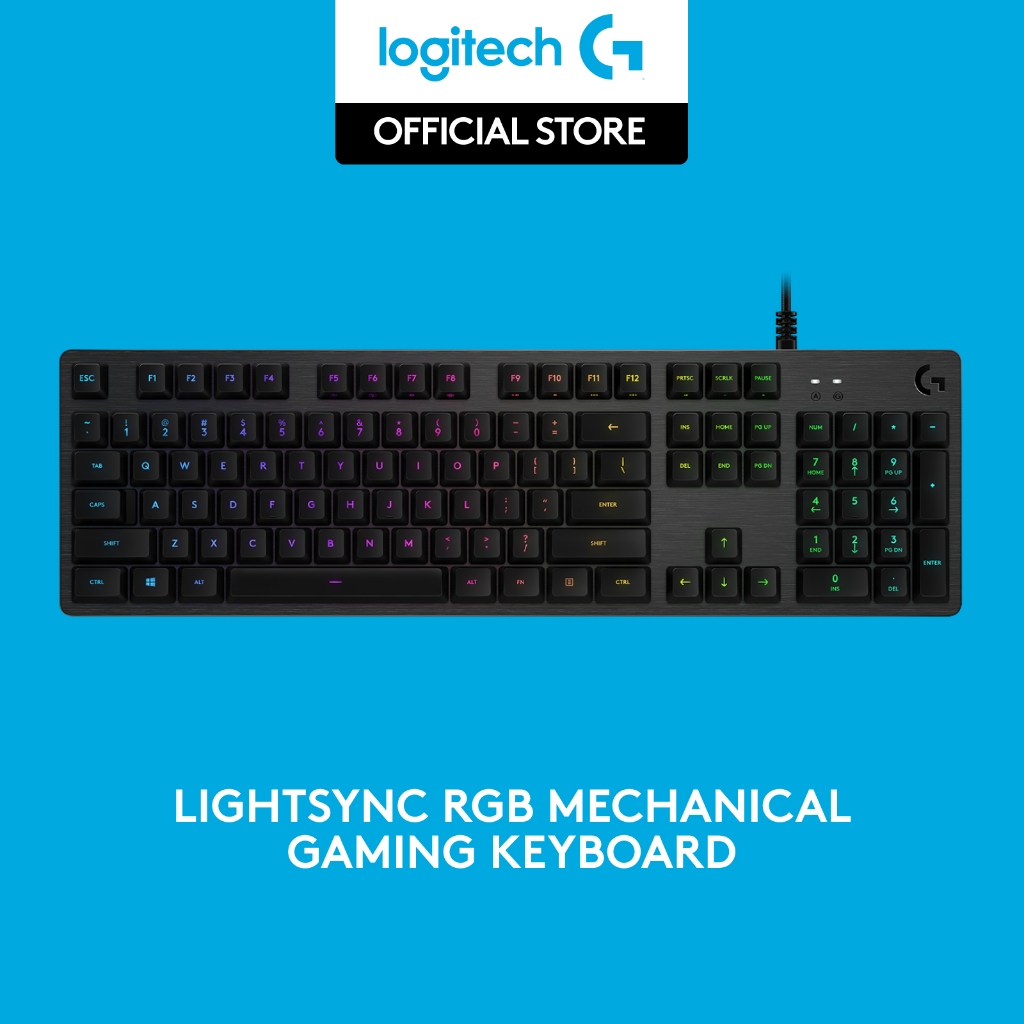 Logitech G512 Keyboard Gaming Mechanical RGB Lighting - Tactile Brown
