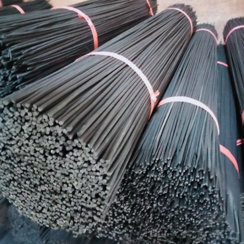 Ruji bambu warna hitam 1.8mm panjang 55cm 1ikat isi 1000pcs bahan bambu