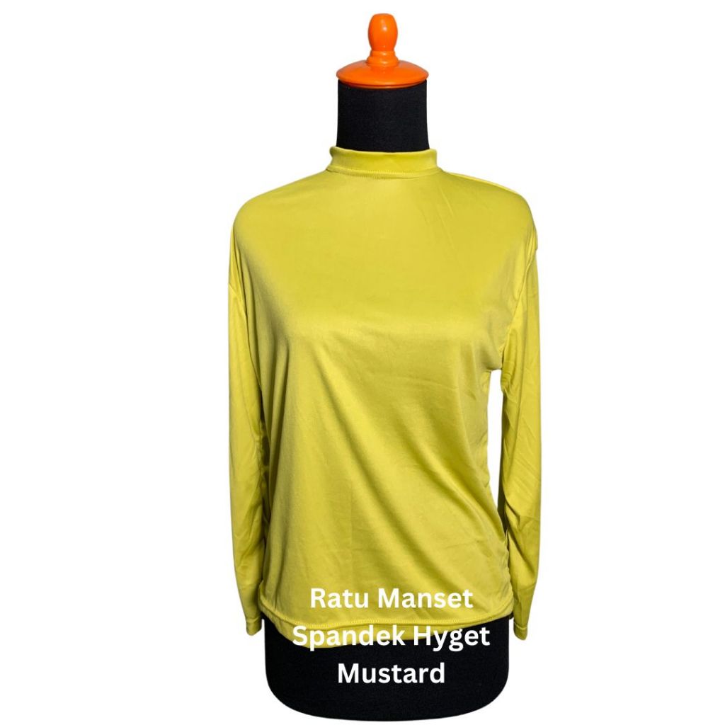 Manset Zipper Resleting Belakang Warna Mustard Kuning Baju Pengantin Lengan Panjang
