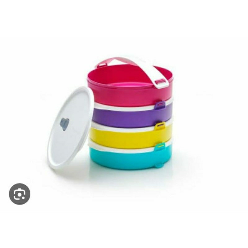 Rantang susun plastik 880 ml kedap udara untuk bekal dan hantaran piknik