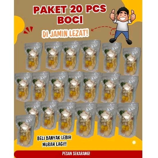 

PAKET LAPAR/USAHA/JUALAN 20 PCS BASO ACI ENAK TANGERANG