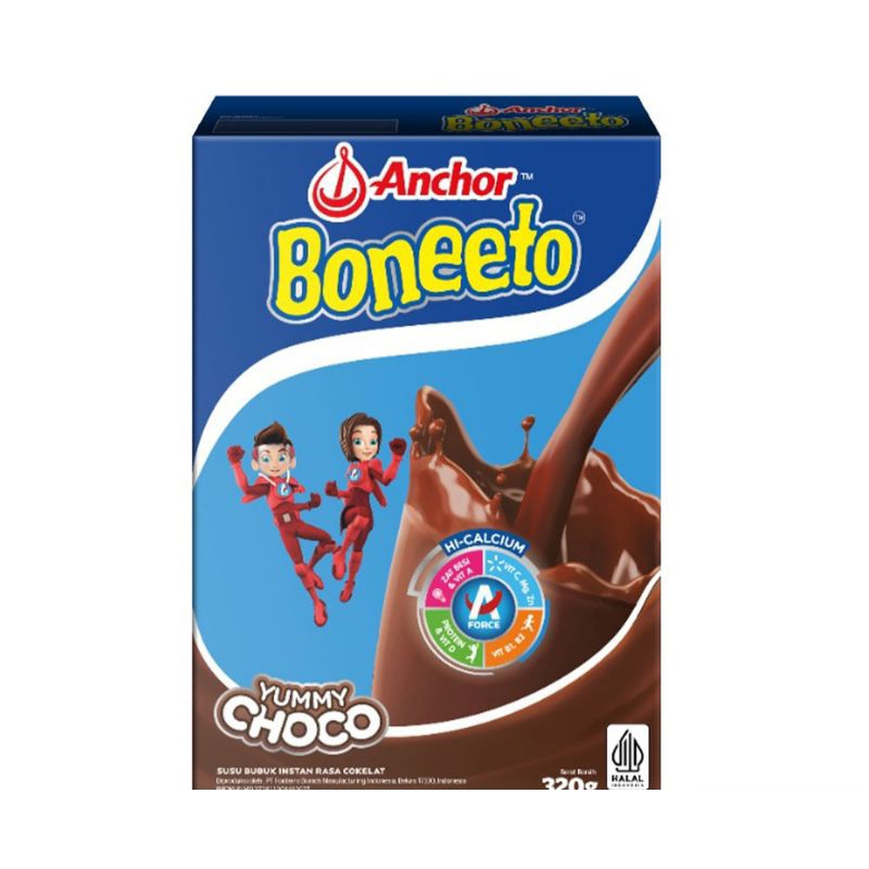 

Anchor Boneeto Susu Bubuk Hi-Calcium Yummy Choco 320G