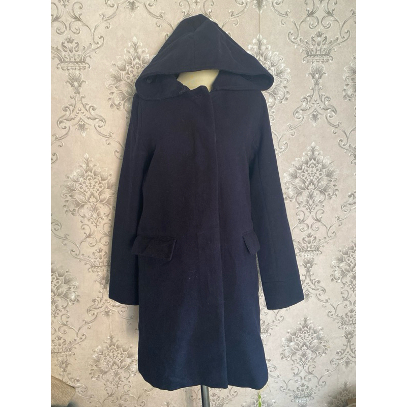 coat hoodie wool/hoodie coat long/coat wool/coat winter spring autumn