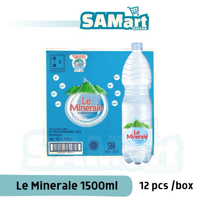 

Le Minerale 1500ml x 12 pcs (KARTON) [INSTAN SLEMAN]