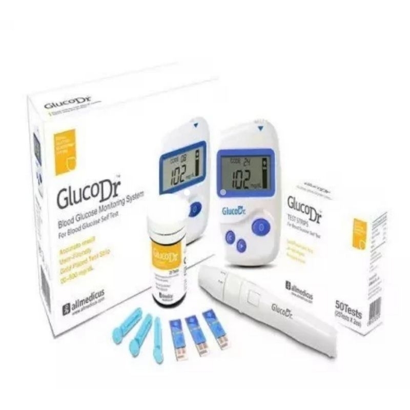 Alat Tes Gula Darah GlucoDr / Test Strips Gluco Dr /Strip GlucoDr /GLUCO DR