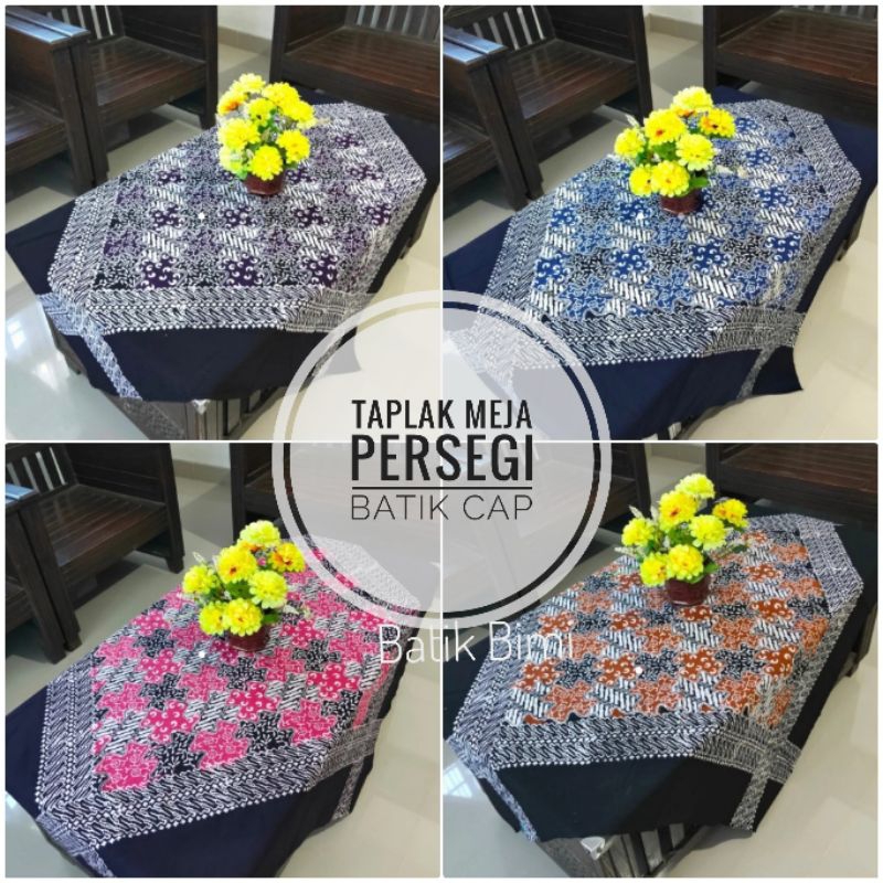 Taplak meja tamu guru sekolah cantik batik cap