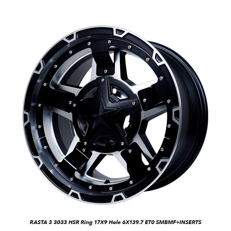 PELEK RASTA 3 3033 HSR RING 17X9 HOLE 6X139,7 ET0 SMBMF
