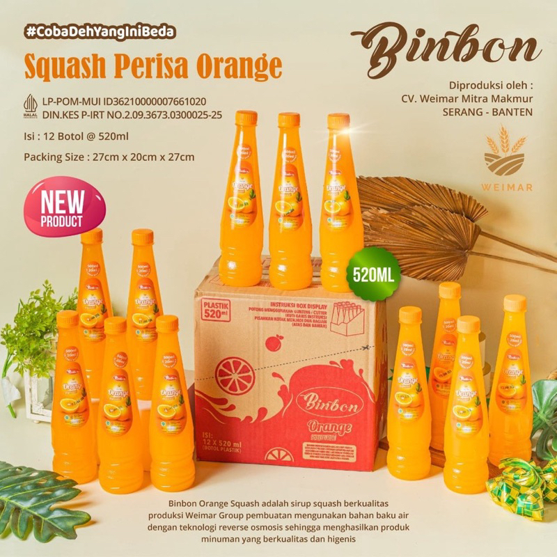 

Binbon Squash Perisa Jeruk