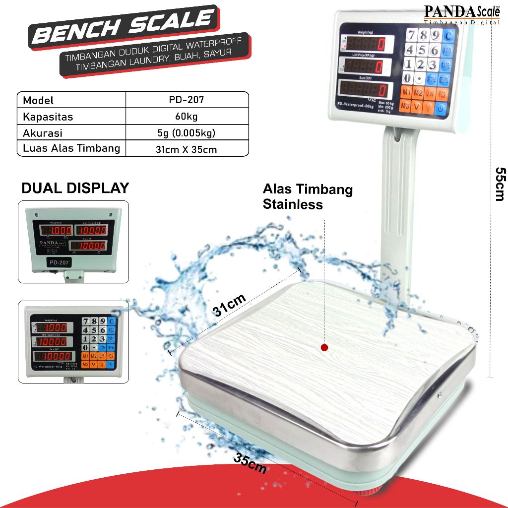 Timbangan Manual 60kg ACS Timbangan Buah Laundry 60 kg