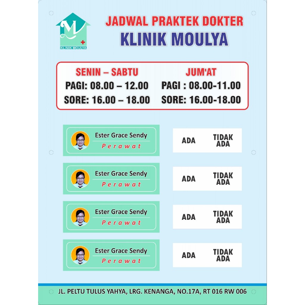 

Akrilik Jadwal Dokter