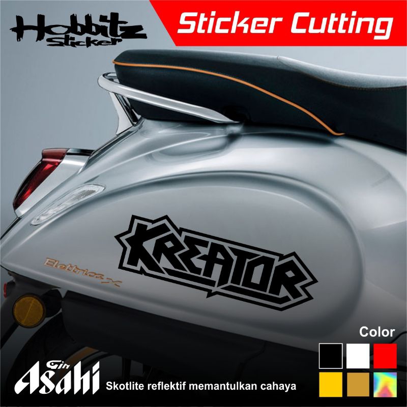 STICKER CUTTING GRUP BAND KREATOR STIKER MOBIL MOTOR REFLEKTIF HOLOGRAM NYALA