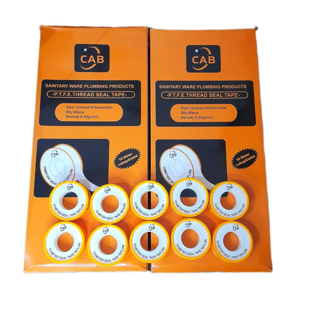 Seal Tape Kran Air Isolasi Kran Air Solatip Lem Perekat Kran 10 Meter Sealtape Keran Pipa Perpack Is