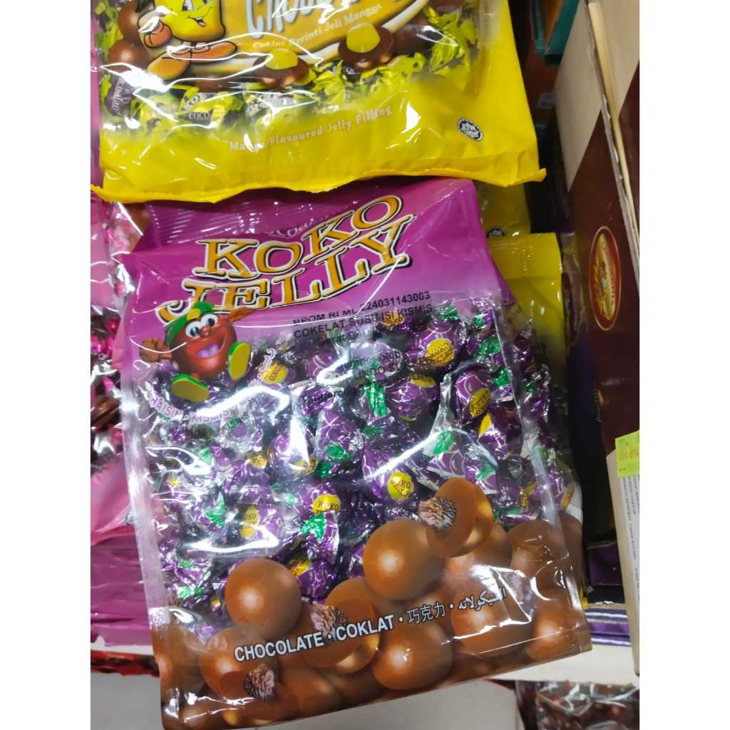 

Coklat Koko Jelly Malaysia 750g Isi Kacang