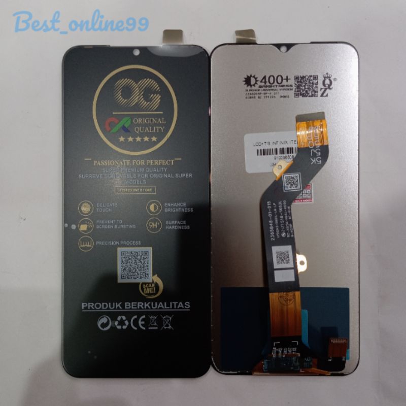 LCD+TOUCHSCREEN TECNO SPARK 8C/9T/9/VISION 3 BLACK OG SUPER