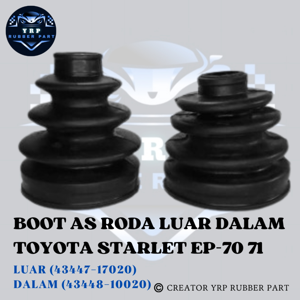 KARET BOOT AS RODA CV JOINT TOYOTA STARLET EP70 - 71