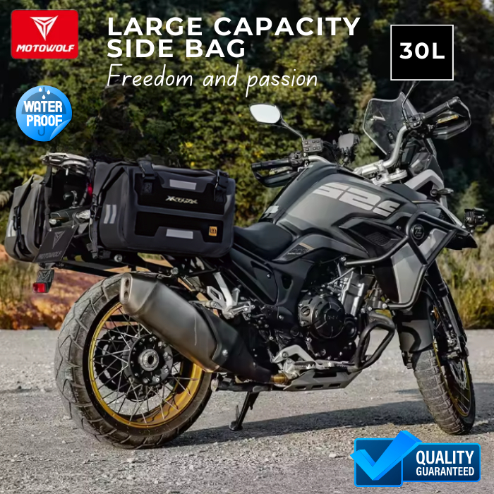 Motowolf Side Bag Motor Touring Waterproof Tas Motor Multifungsi