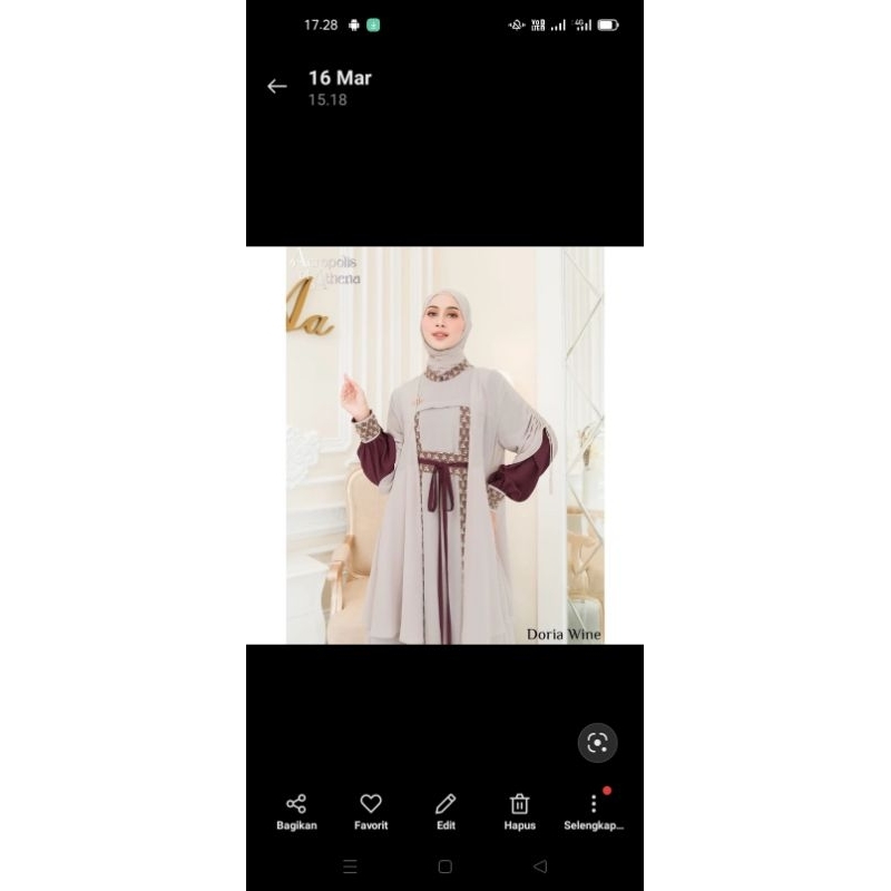 preloved gamis aden(inner+outer)