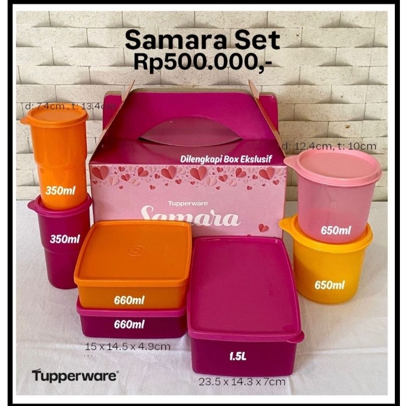 Tupperware  Samara Set  with Box