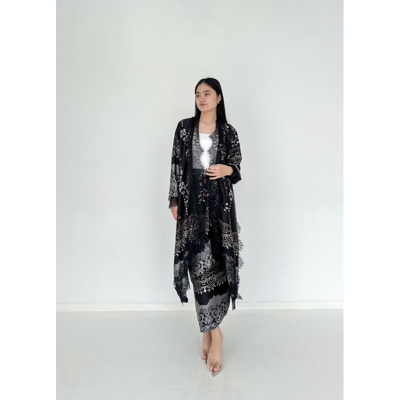 Risya set/ set outer lace/ rok lilit/ outer lace