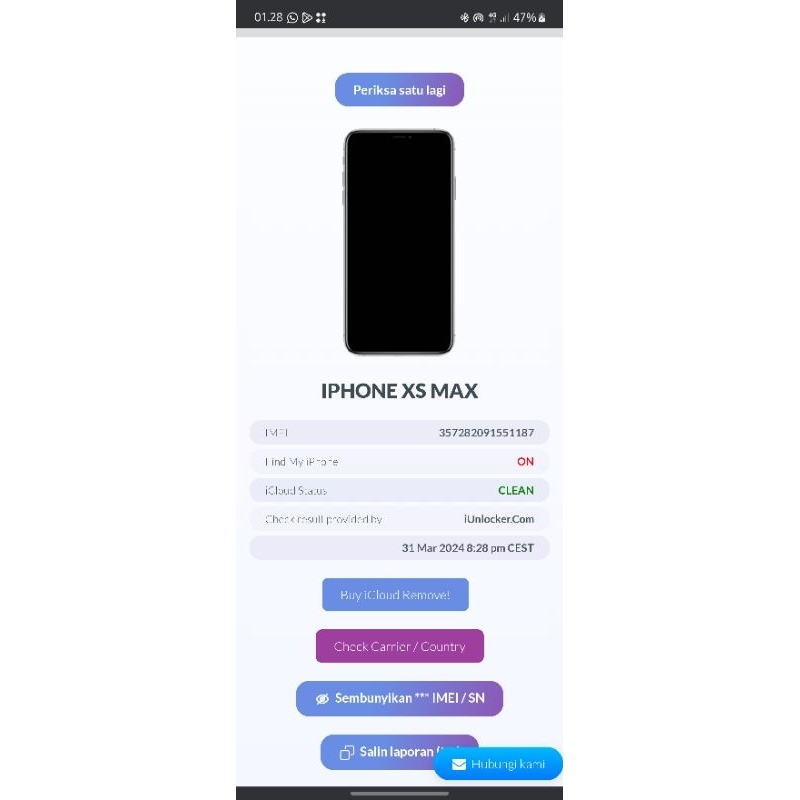 iphone xs max lock icloud