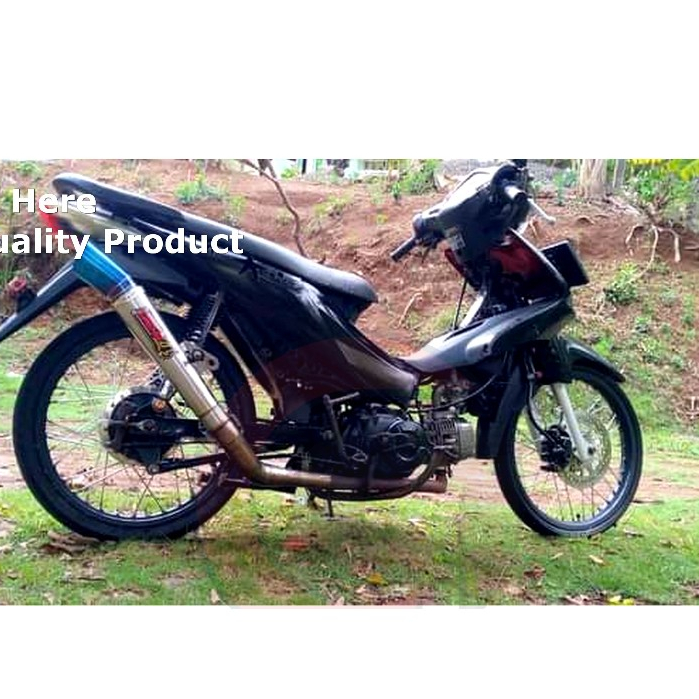 Knalpot DAENG 4 Untuk motor bebek / Full set untuk motor Supra revo Blade smash Kharisma