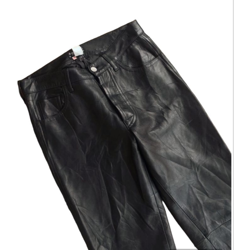 celana agnes b leather