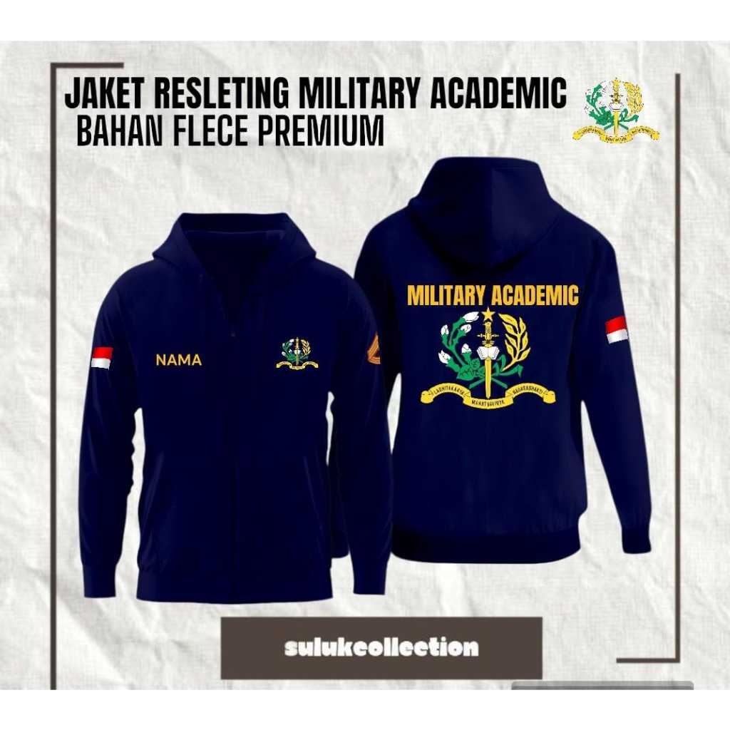 Jaket Zipper Akademi / jakey taruna / bahan flece premium