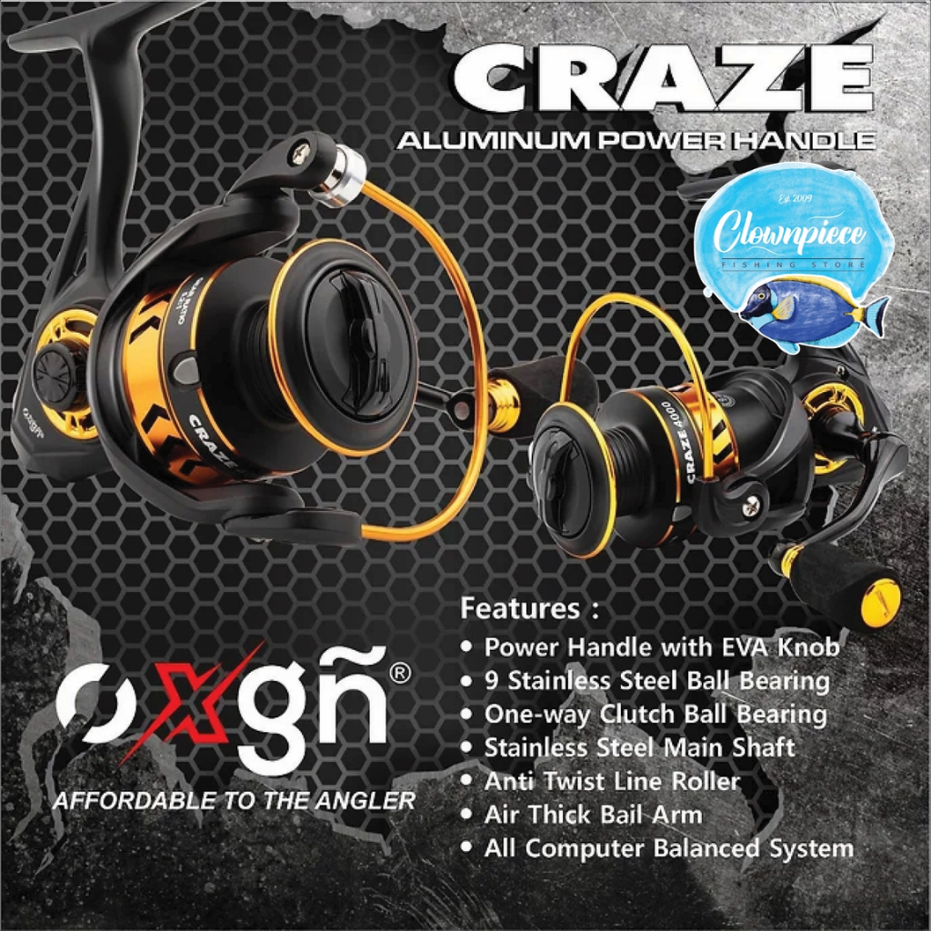 Reel OXGN Craze PH / Reel Pancing OXGN Craze PH / Reel Spinning OXGN Craze PH / Reel Pancing Spinnin