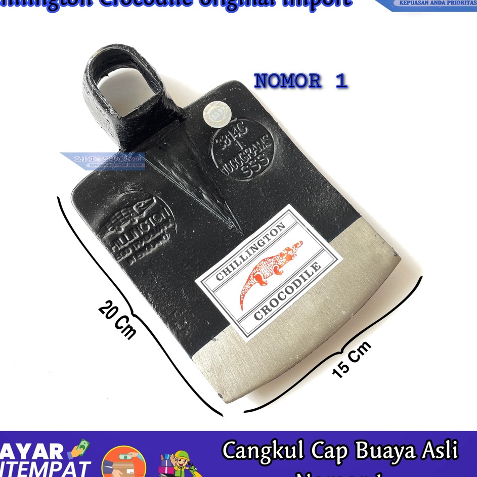 AeB Cangkul Cap Buaya Asli No 1  Pacul Baja Asli Cap Buaya  Cangkul Tanpa Las Full Baja  Cangkul Asl