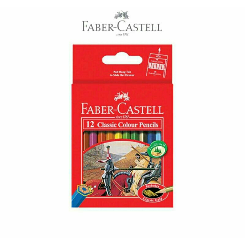 

PENSIL WARNA FABER CASTELL ISI 12 PENDEK