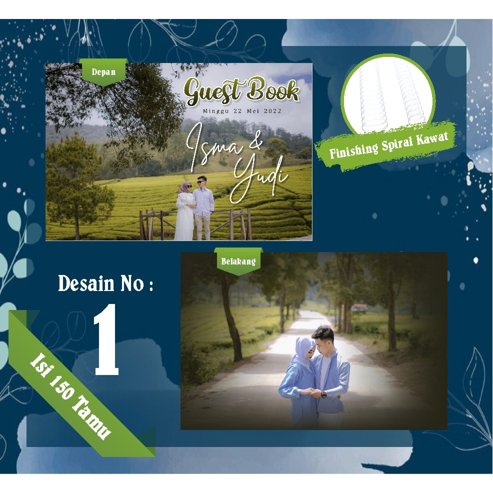 

Buku Tamu Wedding Custom Foto & Tanggal Soft Cover