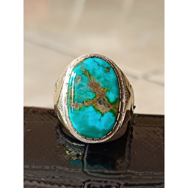 Sold Out Cincin Perak Pirus Persia Lawas