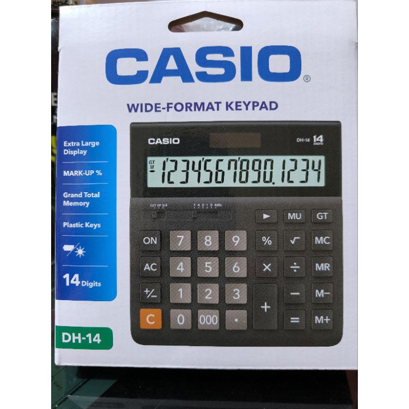 

Kalkulator Casio DH 14Bk 14digit