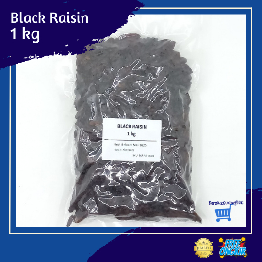 

Black Brown Raisin 1000 gr / Kismis Hitam Coklat 1 kg