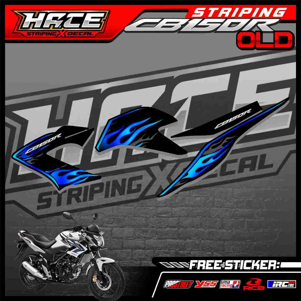 373 STRIPING STICKER CB 150R OLD - STRIPING STICKER CB 150R OLD SIMPLE GRAFIK
