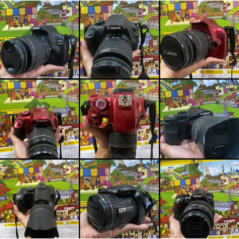 Kamera Canon 1200D 1100D 1000D Nikon D3100 D3200 D40 D7 Second Murah Berkualitas