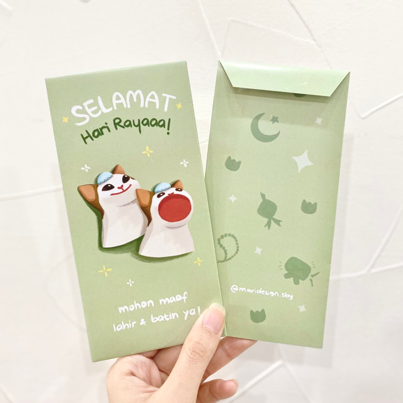 

‼️READY STOCK‼️ SIZE BESAR (ISI 6 PCS) AMPLOP LEBARAN IDUL FITRI THR 2024 - KUCING POPCAT‼️