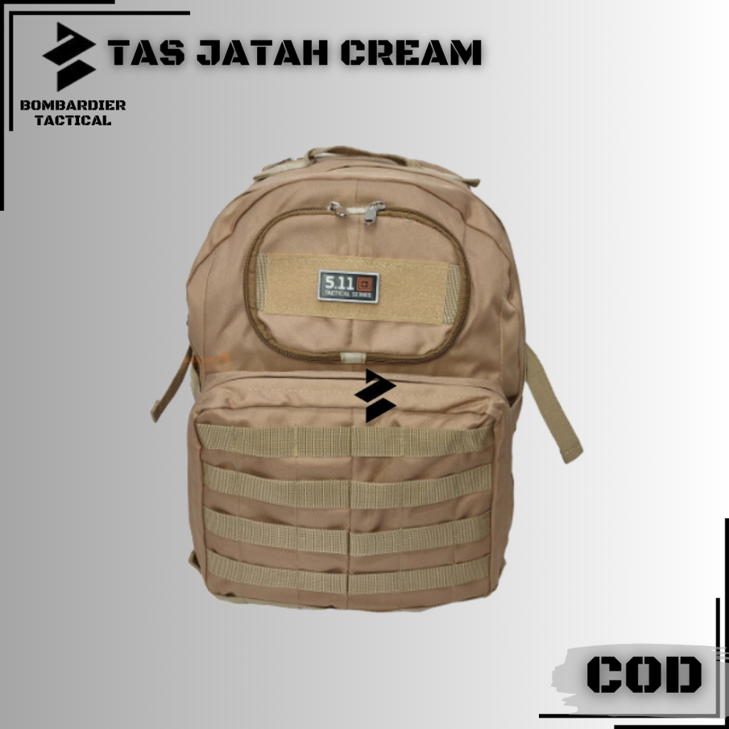 Baru Tas Ransel Jatah TNI Tas Punggung Jatah TNI AD Tas Ransel Pria Tactical Army cream