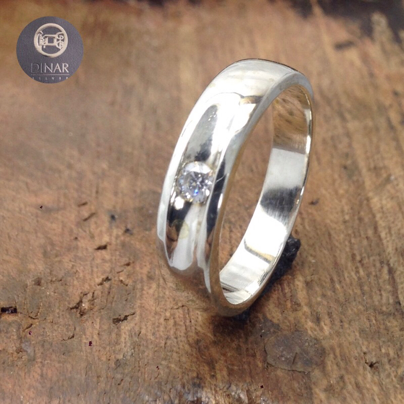CINCIN PERAK PRIA WANITA UNISEX STERLING SILVER 925 ASLI